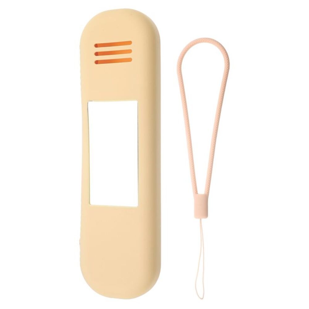 Silicone Portable Travel Makeup Brush Organizer with Mirror Beige